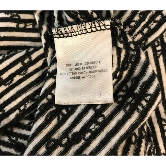 Anthropologie Postmark Women's Bennett Striped Embroidered Floral Knit Top - MED - Picture 5 of 9